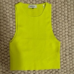 Sandro Vibrant Yellow Tank Top
